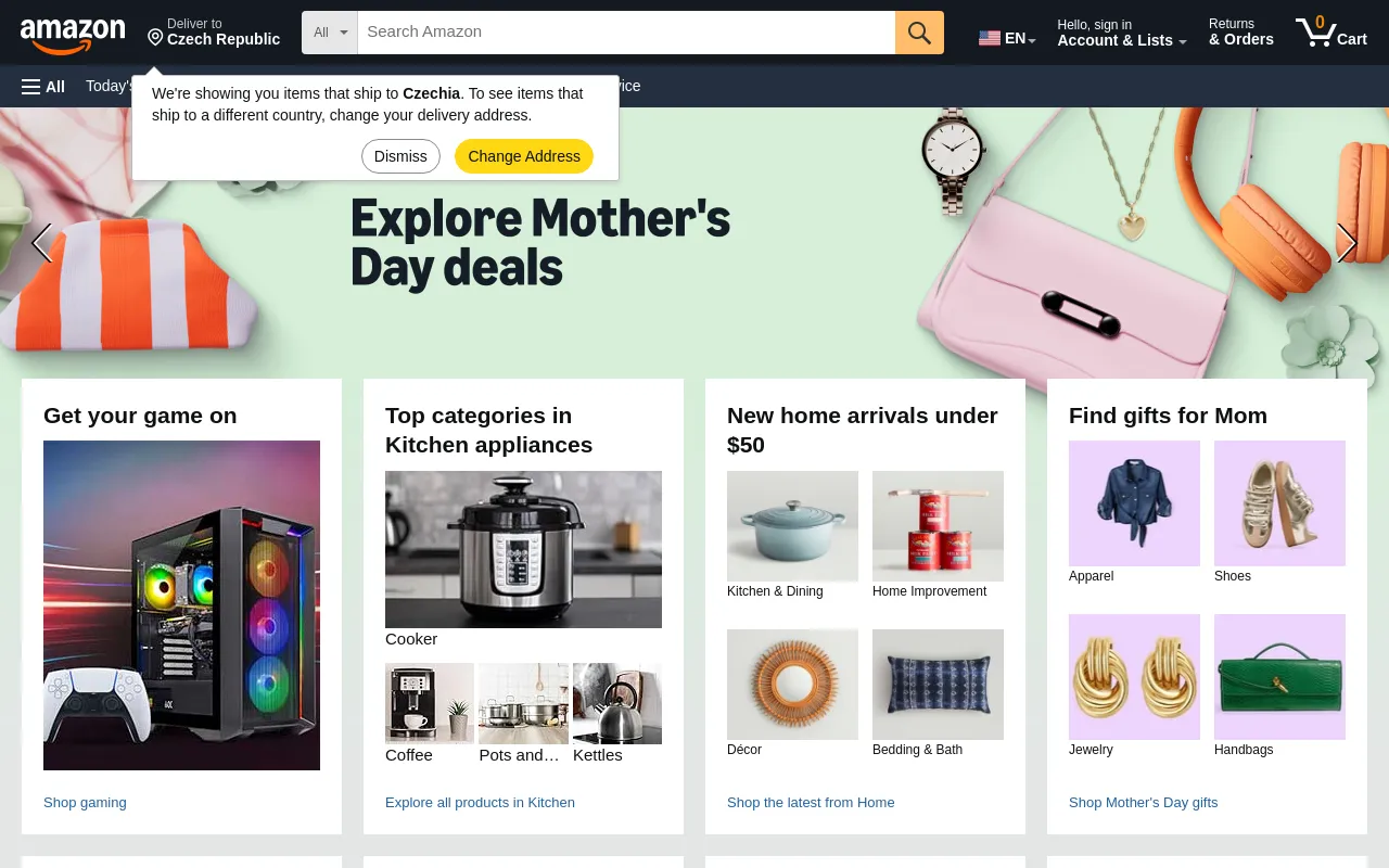 Amazon screenshot
